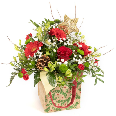 Jingle Bells - A selection of customer favourite flowers and foliage in a design that's simply the perfect Christmas present.